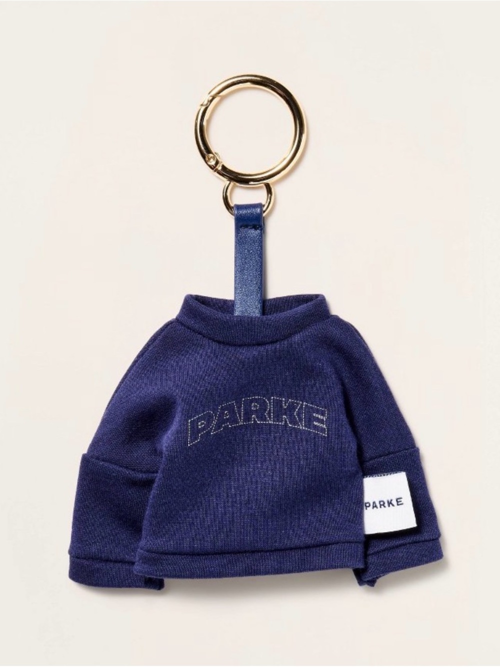 Parke x Target Mockneck Sweatshirt Keychain- Navy Blue